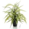 Emerald Fougère Artificielle Boston 70 Cm En Pot En Plastique